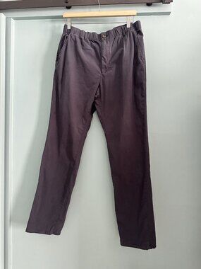 Marine Layer Dark Blue Straight Leg Trousers
